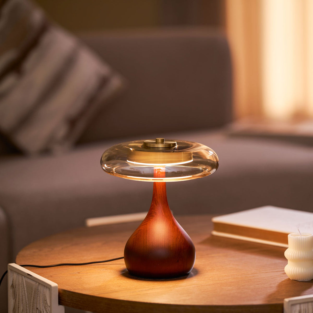 Table Lamp with Fabric Shade-Lighting > Table Lamps-casanuva-casanuva