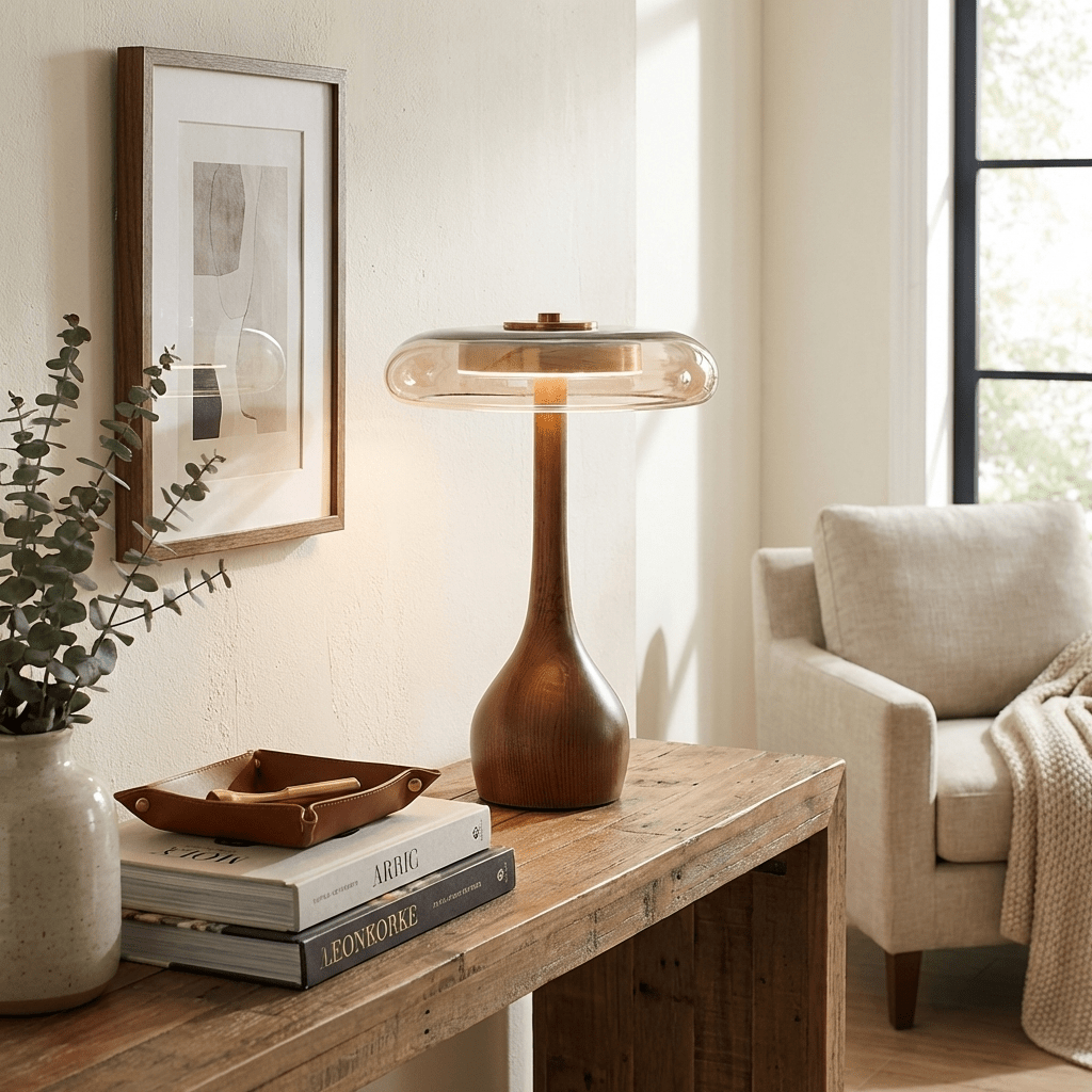 Table Lamp with Fabric Shade-Lighting > Table Lamps-casanuva-casanuva