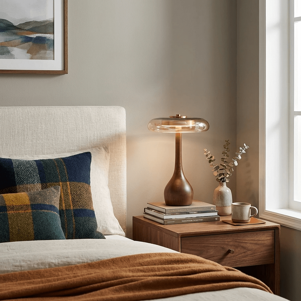 Table Lamp with Fabric Shade-Lighting > Table Lamps-casanuva-casanuva
