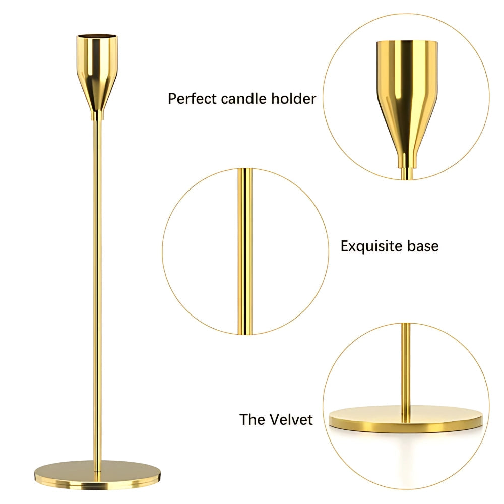 Tall Candle Holder Set in Chic Design-Home Decor > Candle Holders-casanuva-casanuva