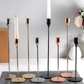 Tall Candle Holder Set in Chic Design-Home Decor > Candle Holders-casanuva-Silver-casanuva