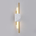 Tanto LED Wall Light-Lighting > Wall Lights-casanuva-3.9" x H 19.7"-White Marble & Gold-Warm Light-casanuva