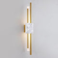 Tanto LED Wall Light-Lighting > Wall Lights-casanuva-3.9" x H 23.6"-White Marble & Gold-Warm Light-casanuva