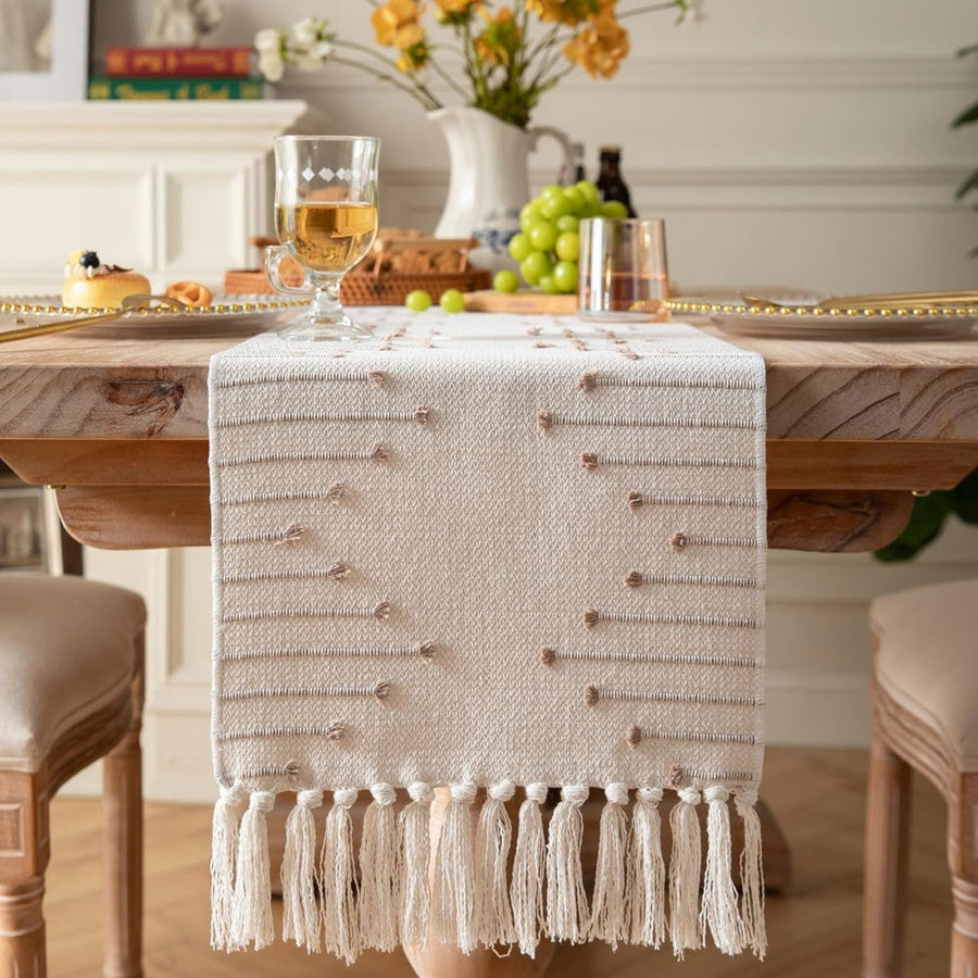 Tassel Table Runner Elegant Design-Covers & Textiles > Table Runners-casanuva-casanuva