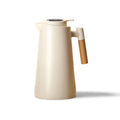 Thermal Jug with LED Temperature Display and Wooden Handle-Kitchen & Dining > Coffee & Tea-casanuva-White-5cm-casanuva