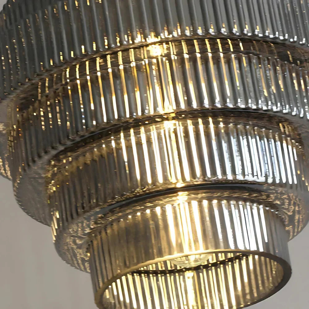 Tiered Glass Pendant Lamp-Lighting > Pendant Lights-casanuva-casanuva