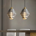 Tiered Glass Pendant Lamp-Lighting > Pendant Lights-casanuva-casanuva