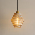 Tiered Glass Pendant Lamp-Lighting > Pendant Lights-casanuva-casanuva