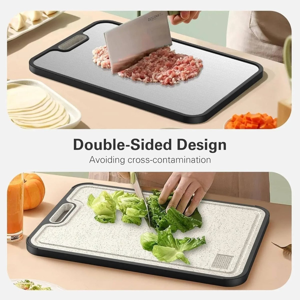 Titan Double-Sided Non-Slip Cutting Board-Kitchen & Dining > Cutting Boards-casanuva-casanuva
