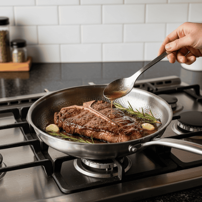 Titanium Frying Pan Uncoated Suitable for All Hob Types-Kitchen & Dining > Cookware-casanuva-casanuva