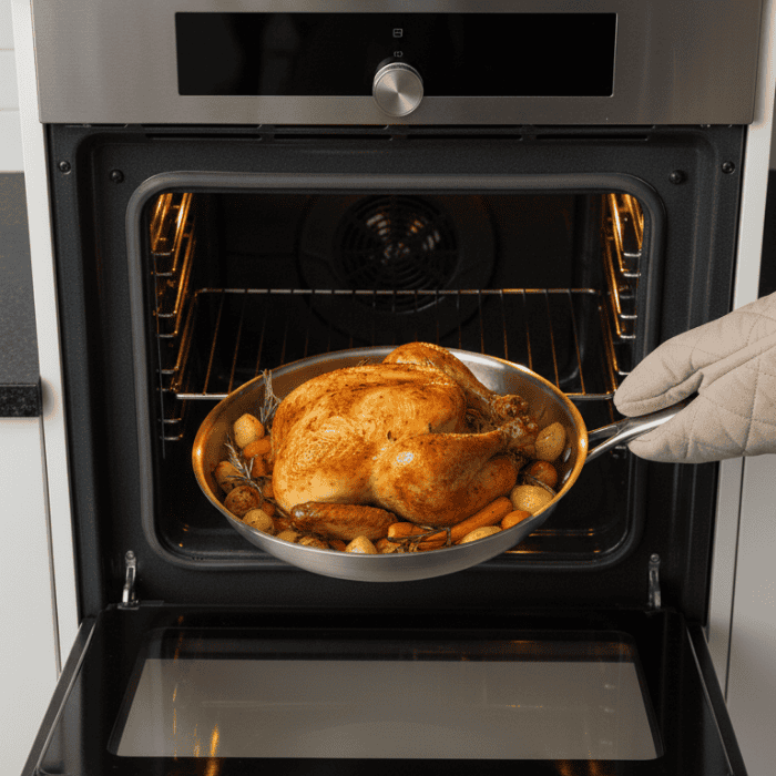 Titanium Frying Pan Uncoated Suitable for All Hob Types-Kitchen & Dining > Cookware-casanuva-casanuva