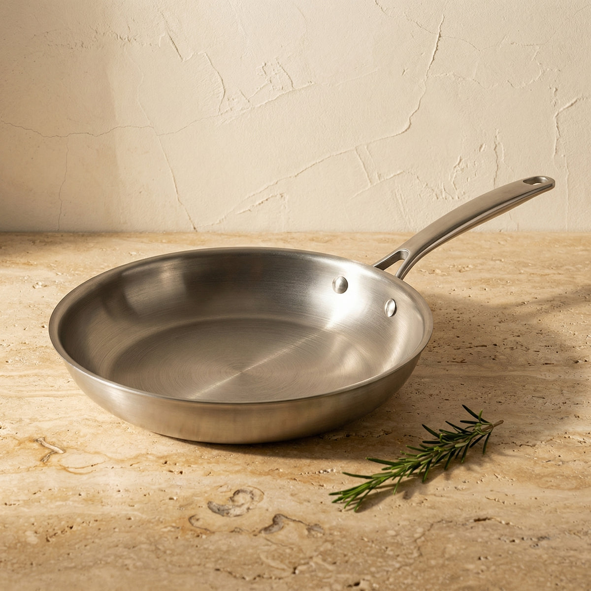 Titanium Frying Pan Uncoated Suitable for All Hob Types-Kitchen & Dining > Cookware-casanuva-casanuva