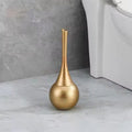 Toilet Brush Luxe Design Hygienic Cleaning Tool-Bedding & Bath > Bathroom Accessories-casanuva-Golden Elegance-casanuva