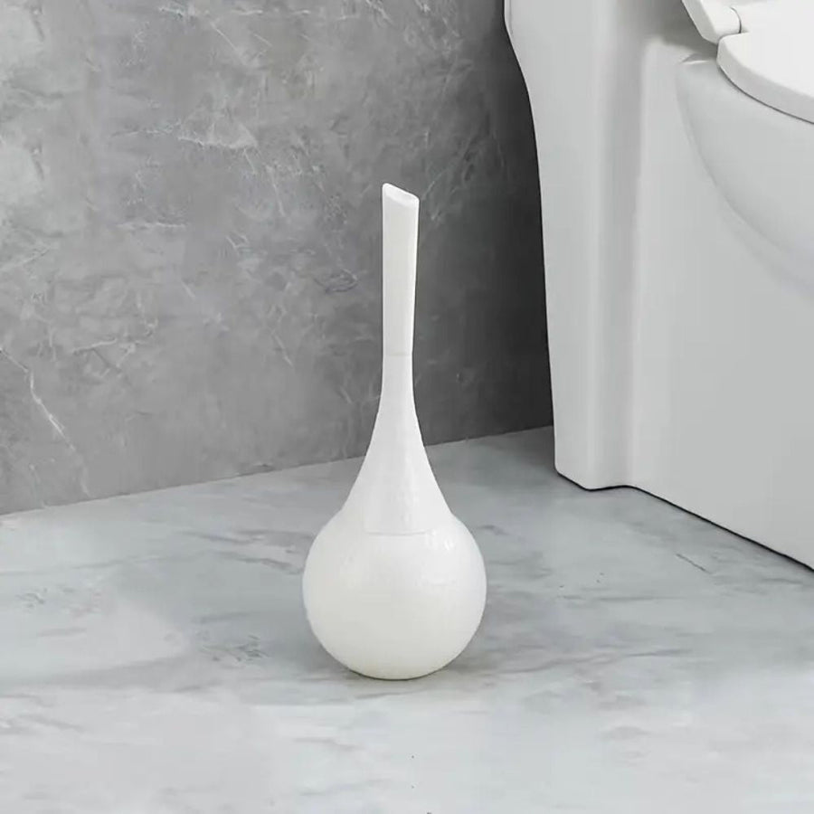 Toilet Brush Luxe Design Hygienic Cleaning Tool-Bedding & Bath > Bathroom Accessories-casanuva-Ivory Pearl-casanuva