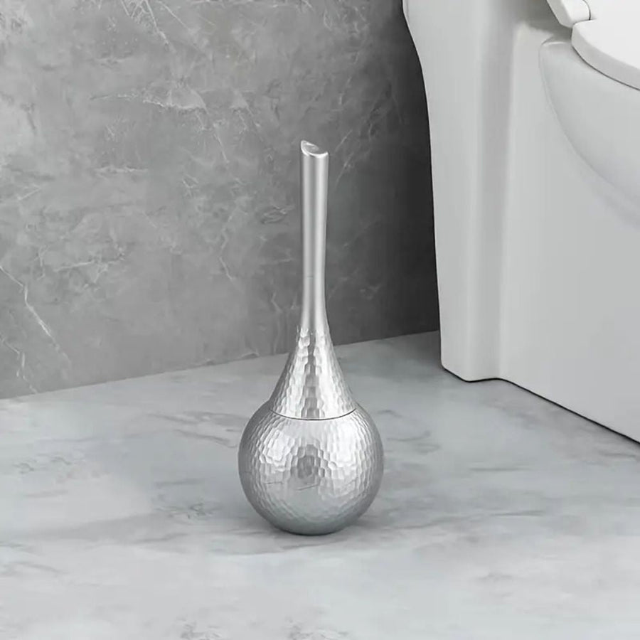 Toilet Brush Luxe Design Hygienic Cleaning Tool-Bedding & Bath > Bathroom Accessories-casanuva-Sterling Silver-casanuva