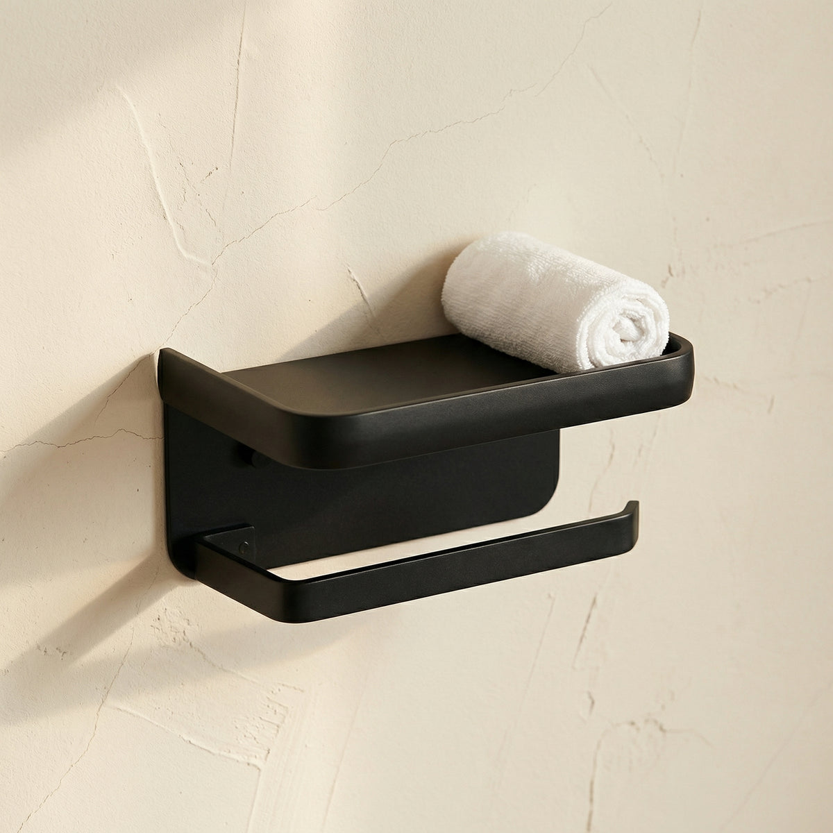 Toilet Paper Holder with Storage Shelf-Bedding & Bath > Bathroom Accessories-casanuva-casanuva