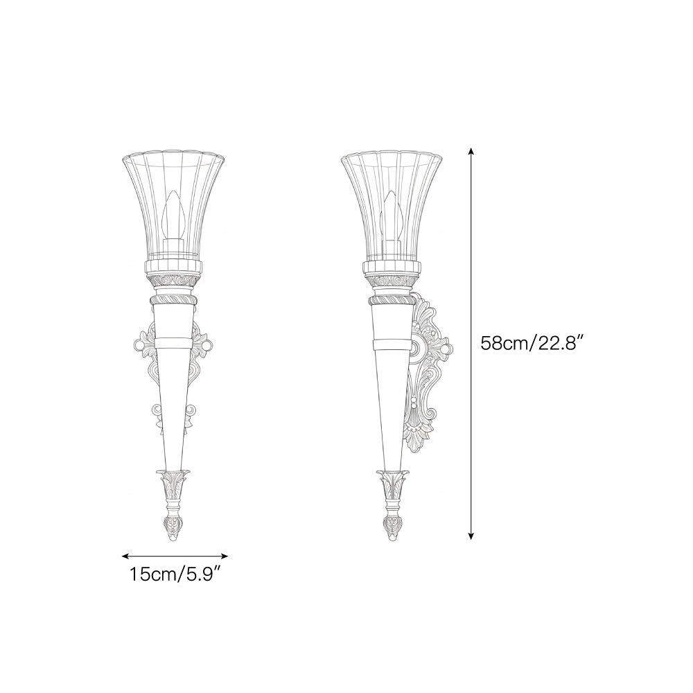 Torch Wall Lamp with Elegant Design-Lighting > Wall Lights-casanuva-casanuva