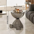 Transparent Plastic Side Table Compact Lightweight Space-Saving Design-Furniture > Side Tables-casanuva-casanuva