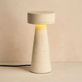 Travertine Table Lamp Antique Sculpture-Lighting > Table Lamps-casanuva-casanuva