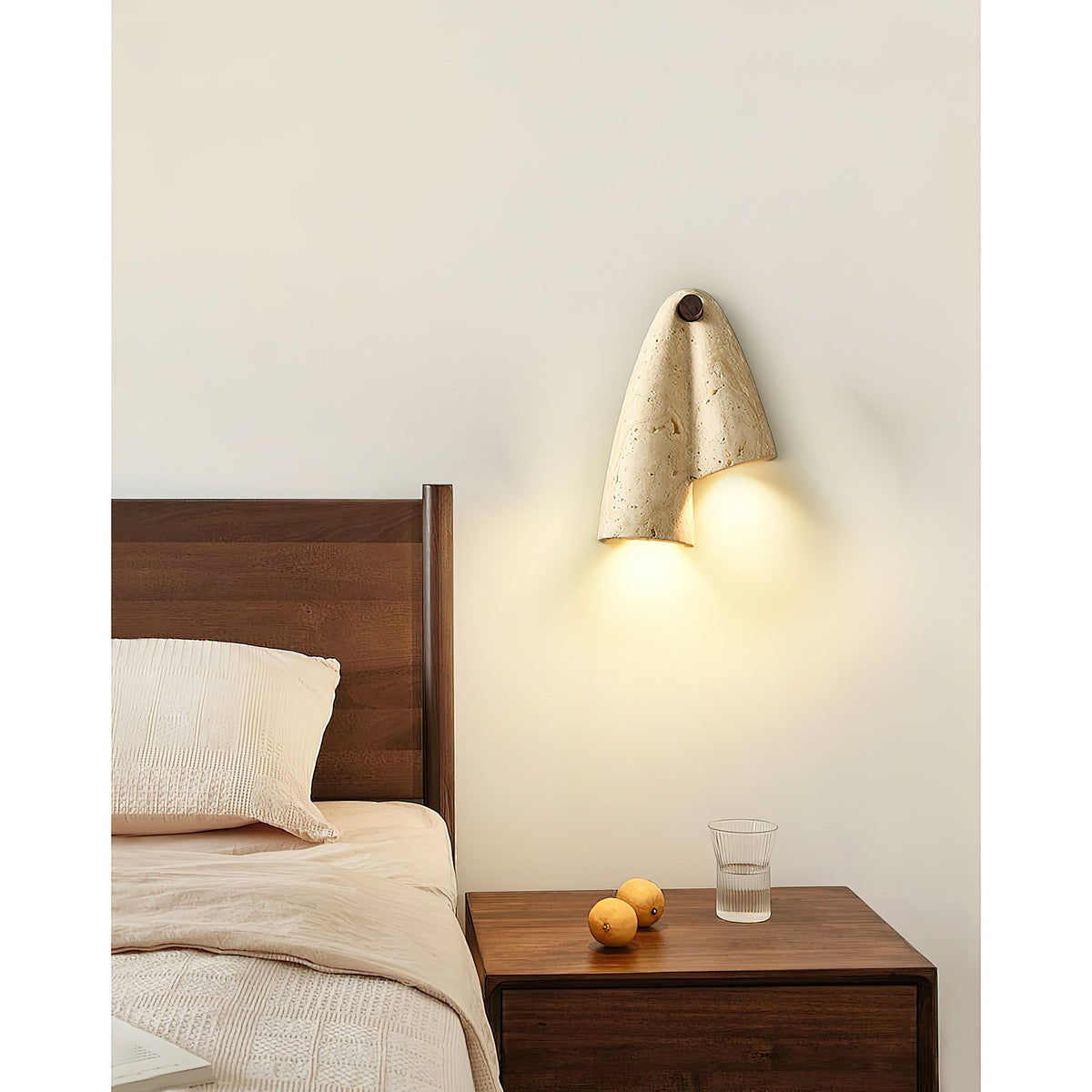 Travertine Wall Lamp-Lighting > Wall Lights-casanuva-casanuva