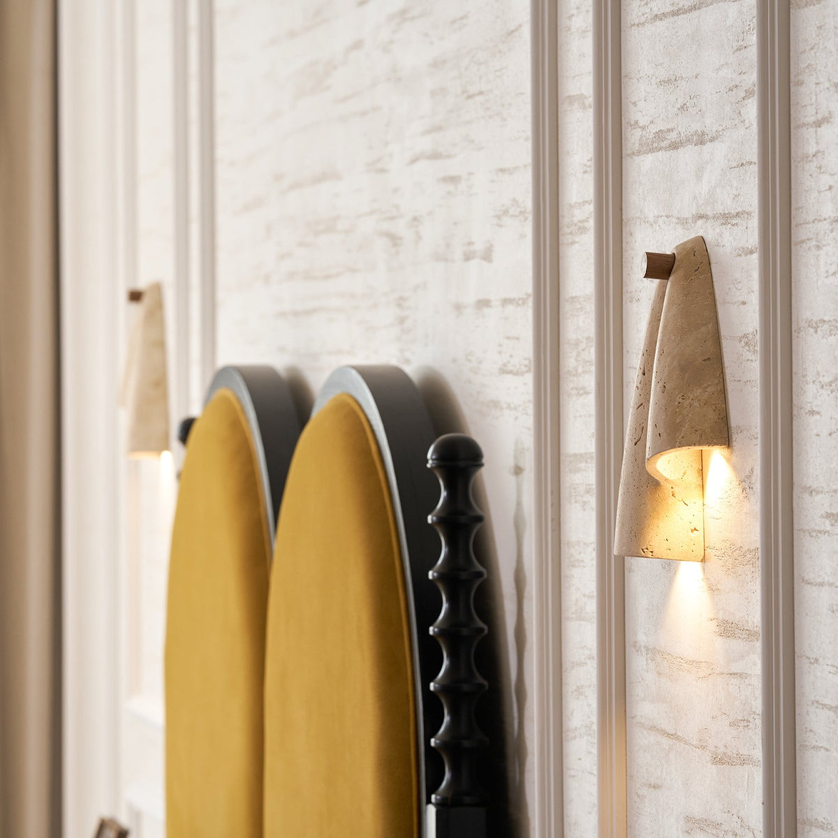 Travertine Wall Lamp-Lighting > Wall Lights-casanuva-casanuva