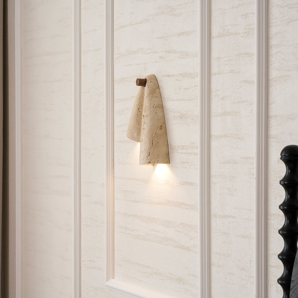 Travertine Wall Lamp-Lighting > Wall Lights-casanuva-casanuva
