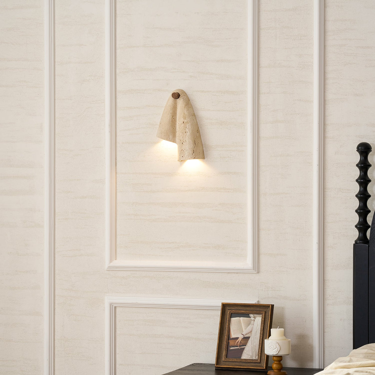Travertine Wall Lamp-Lighting > Wall Lights-casanuva-casanuva
