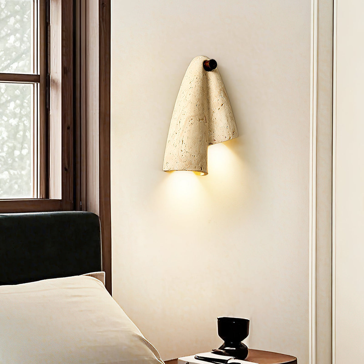 Travertine Wall Lamp-Lighting > Wall Lights-casanuva-casanuva