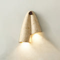 Travertine Wall Lamp-Lighting > Wall Lights-casanuva-Left & Downward: 7.5"-Beige-casanuva