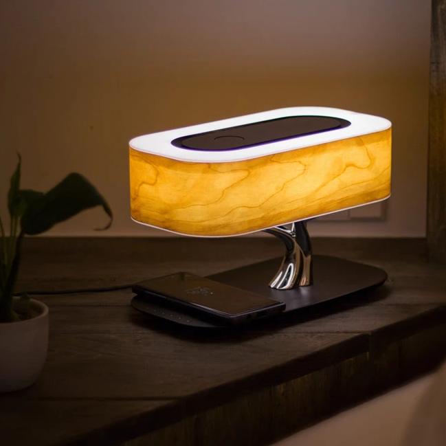 Tree of Life Lamp with Wireless Charger and Bluetooth Speaker-Lighting > Table Lamps-casanuva-casanuva