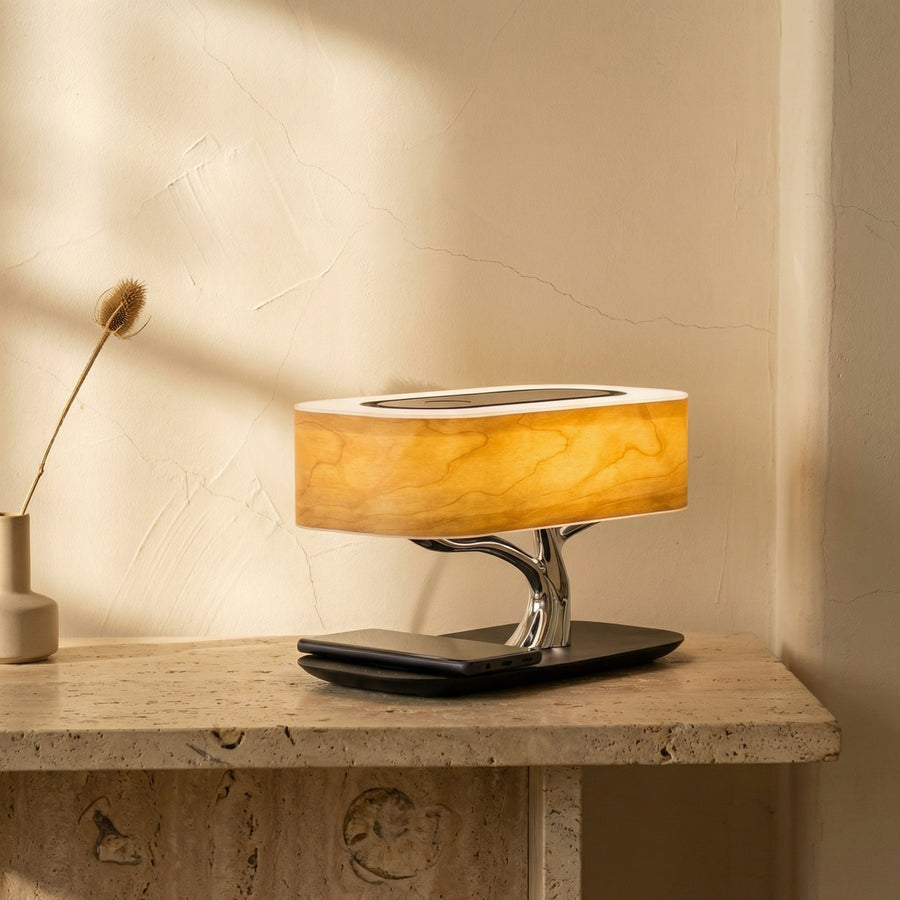 Tree of Life Lamp with Wireless Charger and Bluetooth Speaker-Lighting > Table Lamps-casanuva-casanuva