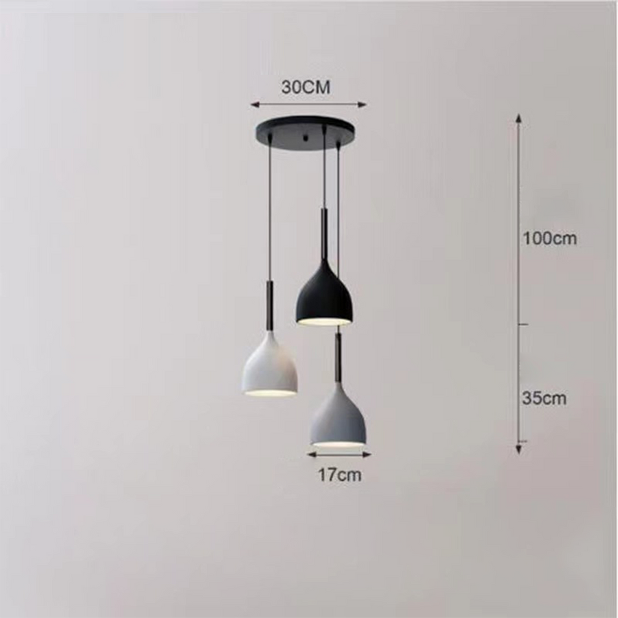 Triple Metal Ceiling Light Fixture-Lighting > Ceiling Lights-casanuva-casanuva
