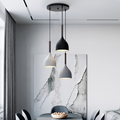 Triple Metal Ceiling Light Fixture-Lighting > Ceiling Lights-casanuva-Triple Lights(Black+Wh...-casanuva