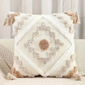 Tufted Bohemian Pillow Cover-Covers & Textiles > Cushion Covers-casanuva-18"x18"-casanuva
