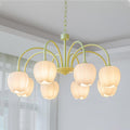 Tulip Matcha Chandelier Light Fixture-Lighting > Chandeliers & Pendant Lights-casanuva-casanuva