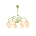 Tulip Matcha Chandelier Light Fixture-Lighting > Chandeliers & Pendant Lights-casanuva-casanuva