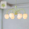 Tulip Matcha Chandelier Light Fixture-Lighting > Chandeliers & Pendant Lights-casanuva-casanuva