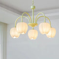 Tulip Matcha Chandelier Light Fixture-Lighting > Chandeliers & Pendant Lights-casanuva-5 heads 62cmx48cm-Matcha green-casanuva