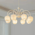 Tulip Matcha Chandelier Light Fixture-Lighting > Chandeliers & Pendant Lights-casanuva-8 heads 8 heads 78cmx48cm-Creamy White-casanuva