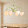 Tulip Matcha Chandelier Light Fixture-Lighting > Chandeliers & Pendant Lights-casanuva-casanuva