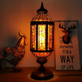 Turkish Stained Glass Table Lamp 1-Light Vintage Design-Lighting > Table Lamps-casanuva-110V-120V-Orange-casanuva