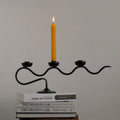 Twisted Iron Candle Holder-Home Decor > Candle Holders-casanuva-casanuva