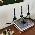 Twisted Iron Candle Holder-Home Decor > Candle Holders-casanuva-casanuva