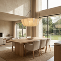 U Shape Fabric Chandelier Japanese Wabi Sabi Design-Lighting > Chandeliers & Pendant Lights-casanuva-casanuva