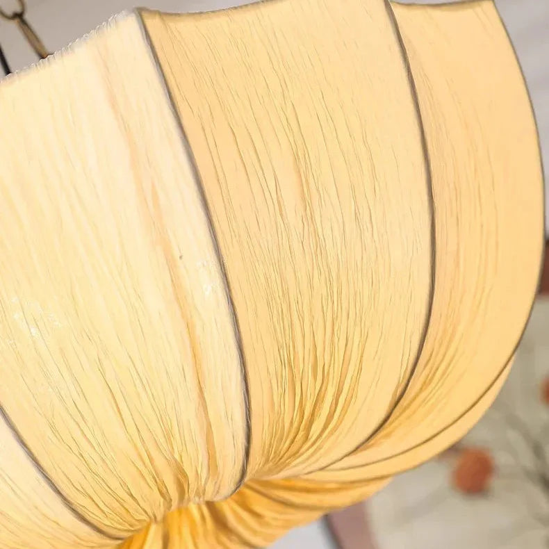 U Shape Fabric Chandelier Japanese Wabi Sabi Design-Lighting > Chandeliers & Pendant Lights-casanuva-casanuva