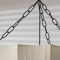 U Shape Fabric Chandelier Japanese Wabi Sabi Design-Lighting > Chandeliers & Pendant Lights-casanuva-casanuva