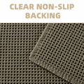 Ultra-absorbent Waffle Bath Mat with Tassels and Non-slip Backing-Bedding & Bath > Bath Mats-casanuva-casanuva