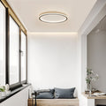 Ultra-thin Round Low Ceiling Light LED-Lighting > Ceiling Lights-casanuva-Black-D20cm*H5cm-Warm Light-casanuva