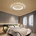Ultra-thin Round Low Ceiling Light LED-Lighting > Ceiling Lights-casanuva-Black-D30cm*H5cm-3-Color (Switch)-casanuva