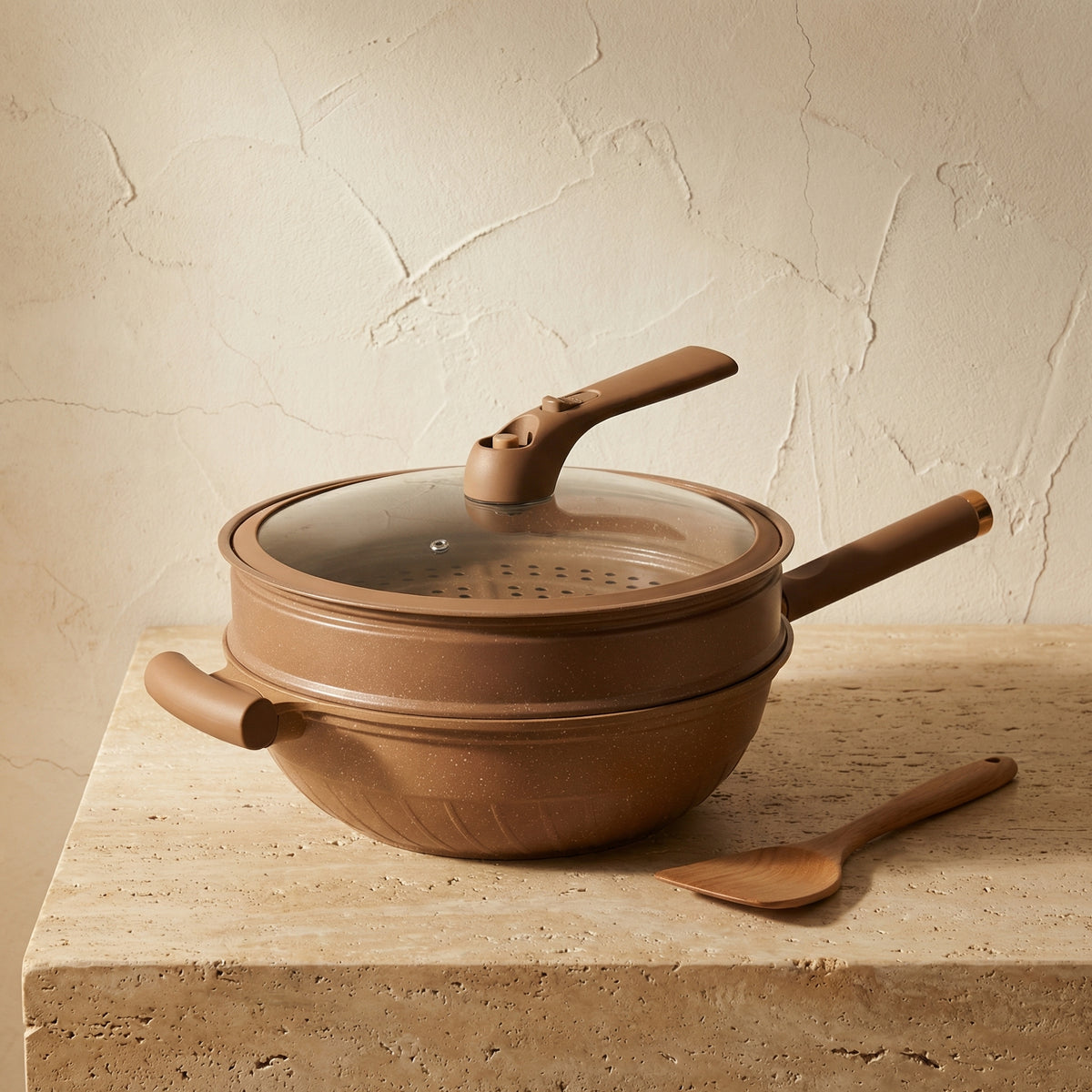 UltraSmart Wok Pro with Steamer Basket-Kitchen & Dining > Cookware-casanuva-casanuva
